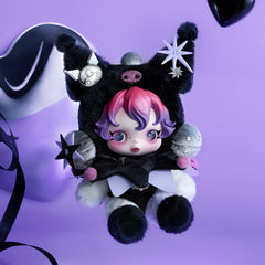 SKULLPANDA × KUROMI Vinyl Plush Doll Pendant