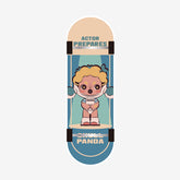 trendytoyboxSKULLPANDA -x -Action! -Cut! -Finger- Skateboard -Badge