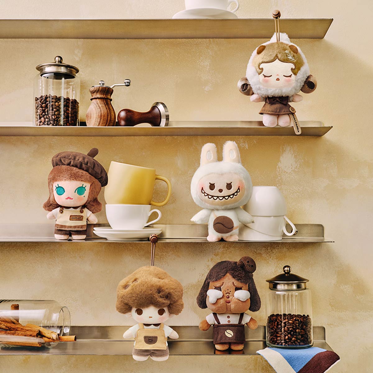 POP BEAN Coffee Factory Series - Plush Pendant Blind Box 