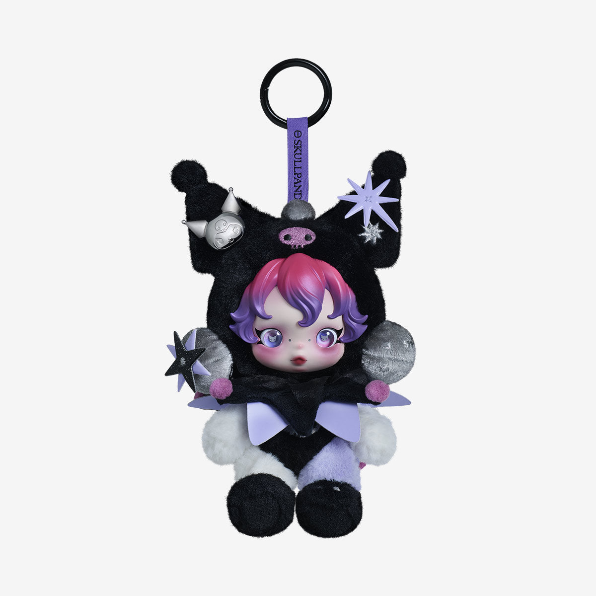SKULLPANDA × KUROMI Vinyl Plush Doll Pendant
