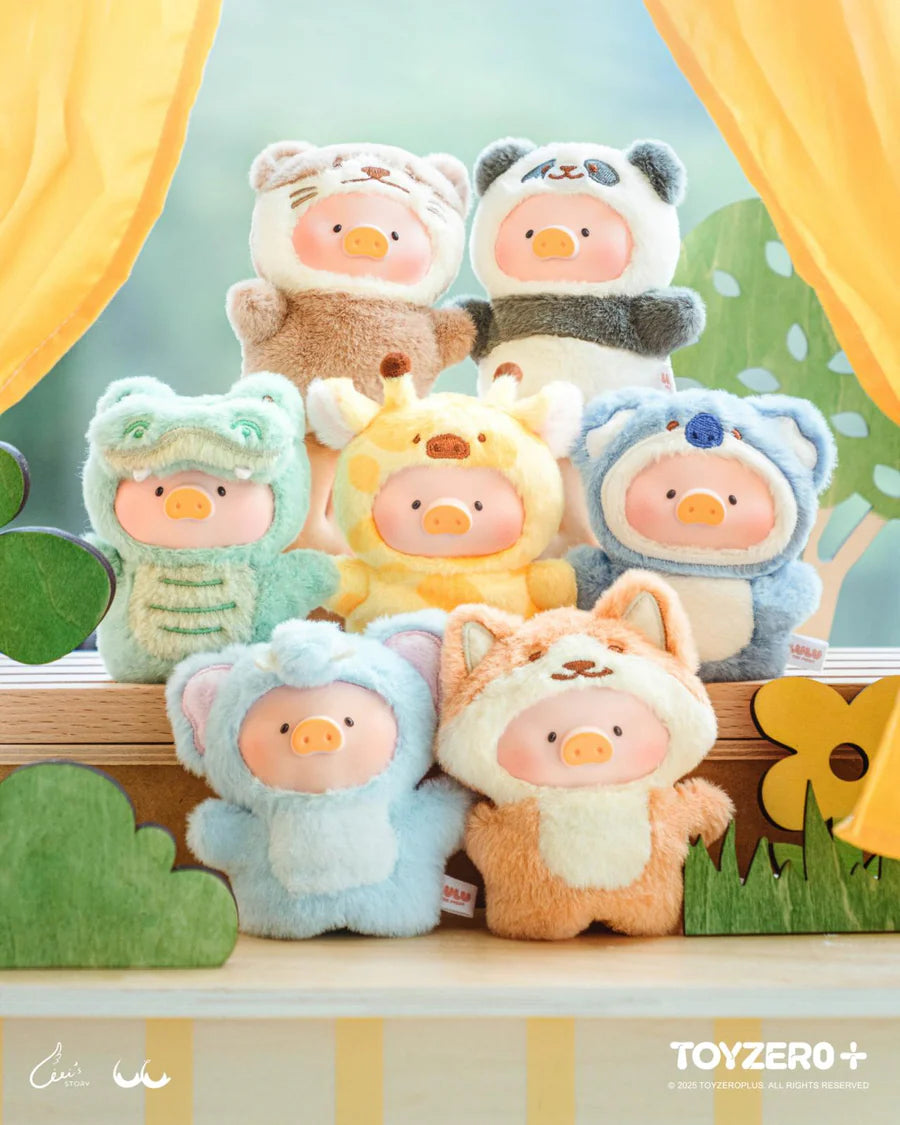 trendytoybox-LULU-THE-PIGGY-Animal-Party-Puppet-Show-PVC-Face-Plush-Keychain