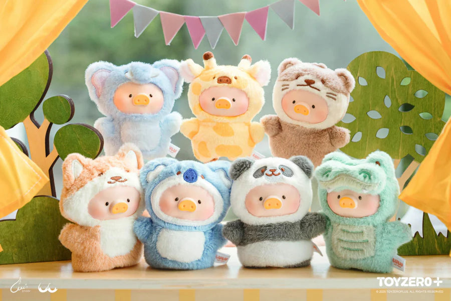 trendytoybox-LULU-THE-PIGGY-Animal-Party-Puppet-Show-PVC-Face-Plush-Keychain