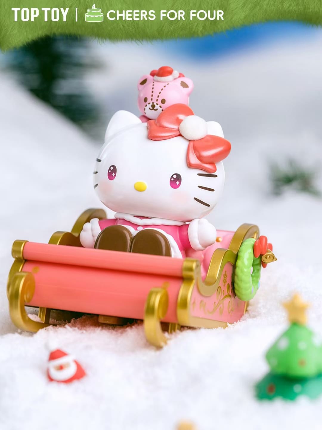 trendytoybox-SANRIO-CHARACTERS-Winter-Sledding-Team