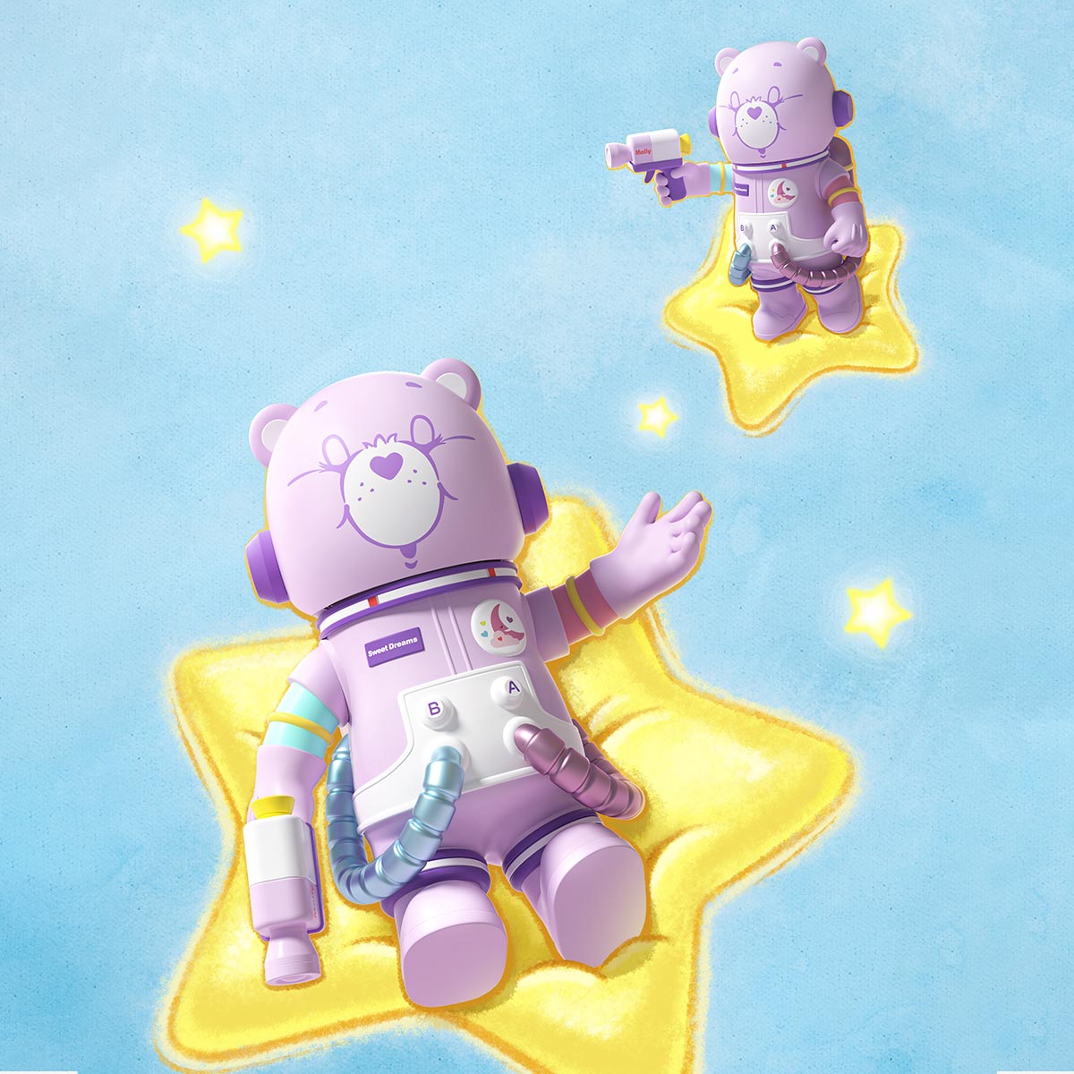 trendytoybox-popmart-MEGA -SPACE -MOLLY -400%-+-100% -x -Sweet -Dream -Bears
